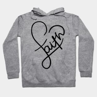 Faith heart sign Hoodie